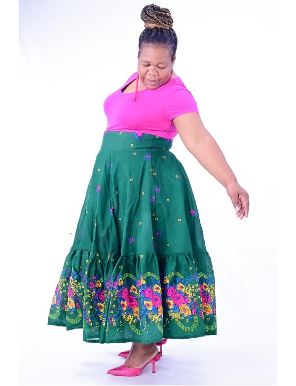Green Xitsonga Skirt - Image 4